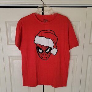 Marvel Red Spider-Man Holiday Tee Size Small